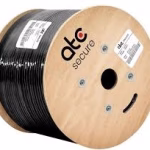 ATC CABLE F/UTP CAT5E EXTERIOR 305MTS DOBLE CHAQUETA NEGRO PVC+PE 0.5MM