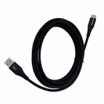 TECMASTER TM-200562 CABLE TIPO-C A USB-A QC 3.0 DE 2.5 MT, NEGRO