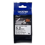BROTHER HSE-211E TUBO 5,2MM TERMO RETRÁCTIL 0,8-3,1MM NEGRO EN BLANCO 1,5M