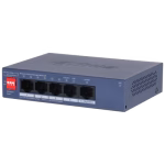 DAHUA DH-CS4005-4ET1GT-36 SWITCH 5CH 4POE 10/100 MBPS 1 PUERTO 10/100/1000 MBPS ADMINISTRABLE