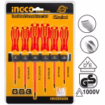 INGCO ATORNILLADOR AISLADO PRECISION 1000V JUEGO6 PIEZAS # HKIPSD0601