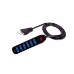 TECMASTER TM-800100-BK ALARGADOR 3MTS 6 ENCHUFES NEGRO
